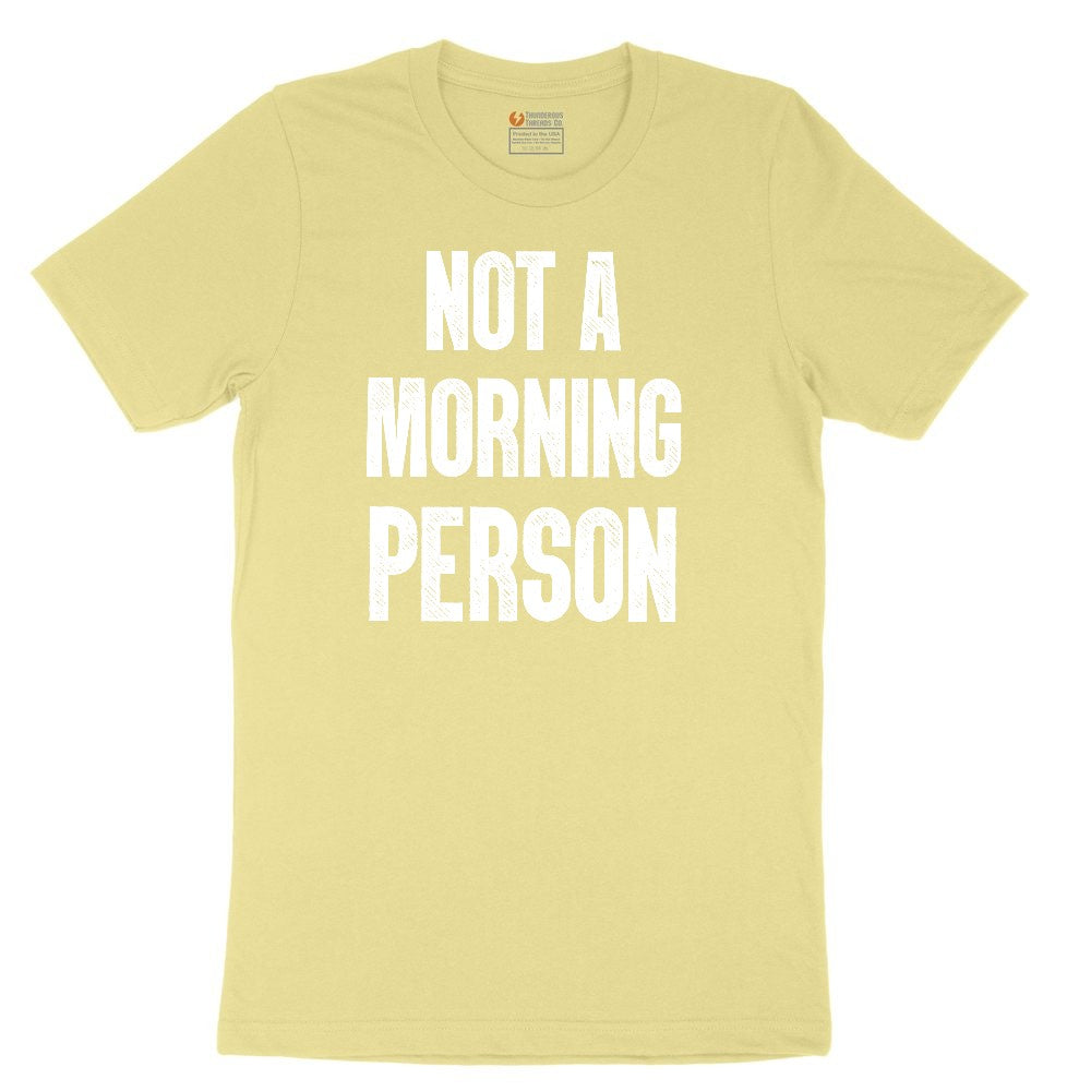 Not a Morning Person Youth Short Sleeve Tee - Yellow