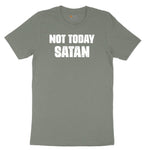 Not Today Satan Version 1 Ladies Short Sleeve Tee - Bamboo Blackout