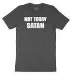 Not Today Satan Version 1 Toddler Short Sleeve Tee - Dark Heather Grey