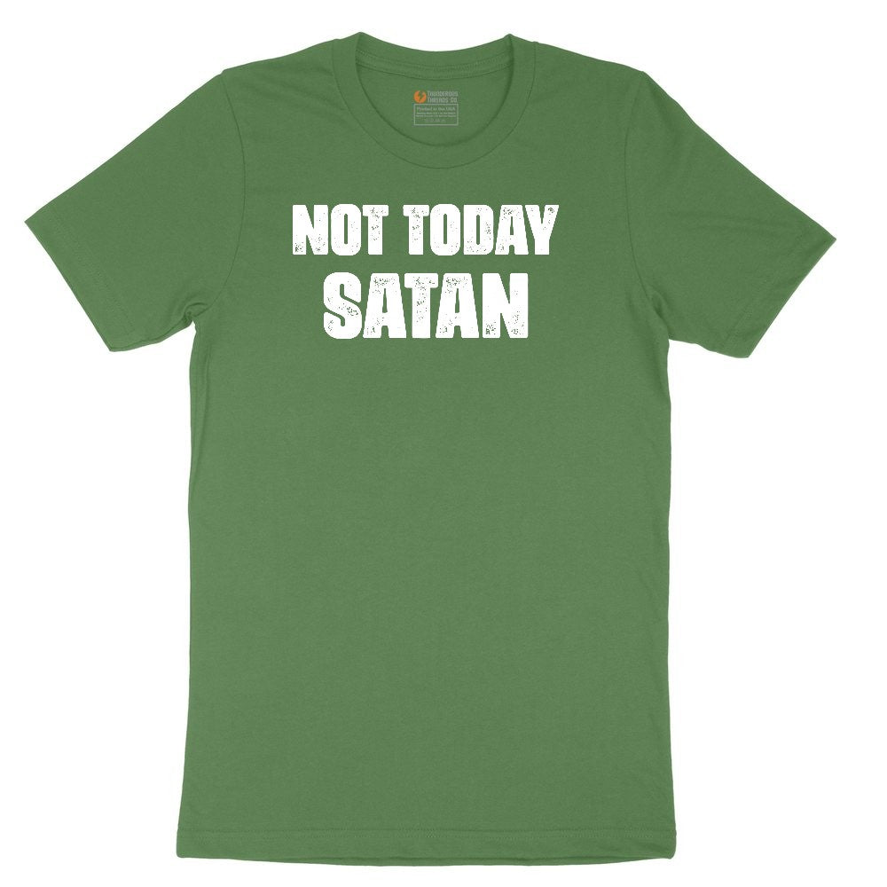 Not Today Satan Version 1 Youth Short Sleeve Tee - Athletic Kelly