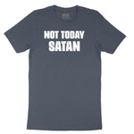 Not Today Satan Version 1 Youth Short Sleeve Tee - Heather Navy