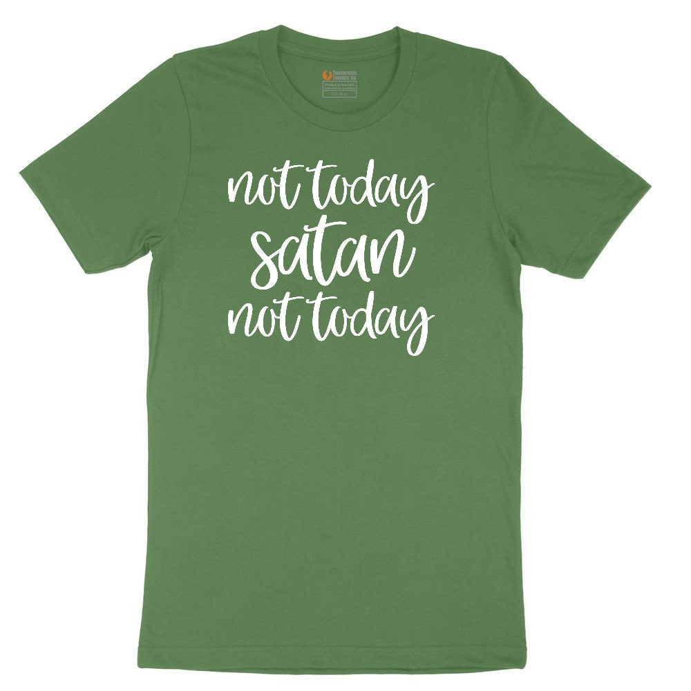 Not Today Satan Version 2 Toddler Short Sleeve Tee - Athletic Kelly