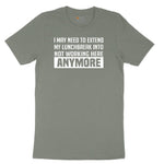 Not Working Here Anymore Ladies Short Sleeve Tee - Bamboo Blackout