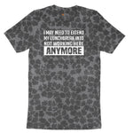 Not Working Here Anymore Ladies Short Sleeve Tee - Black Leopard