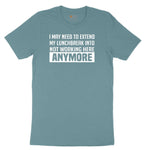 Not Working Here Anymore Ladies Short Sleeve Tee - Surf Blackout