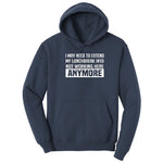 Not Working Here Anymore - Mens & Ladies T-Shirt Hoodie - Navy
