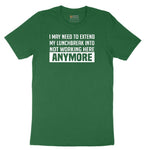 Not Working Here Anymore - Mens & Ladies T-Shirt Short Sleeve Tee - Athletic Kelly