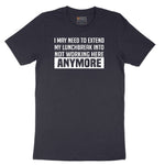 Not Working Here Anymore - Mens & Ladies T-Shirt Short Sleeve Tee - Deep Navy