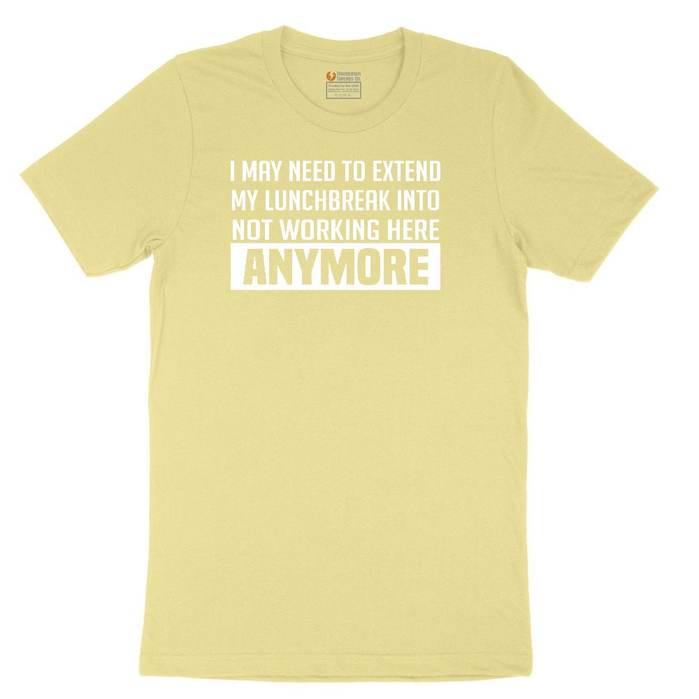 Not Working Here Anymore Toddler Short Sleeve Tee - Yellow