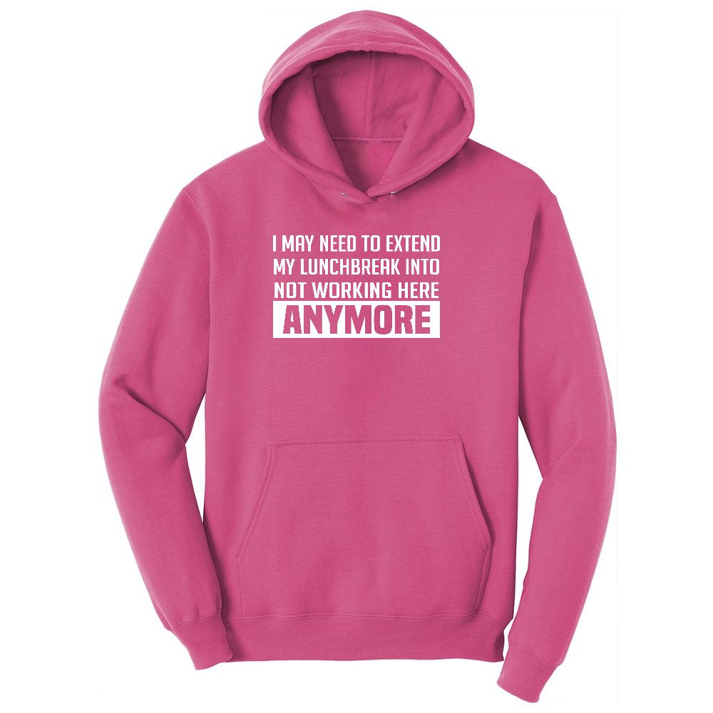Not Working Here Anymore Youth Hoodie - Sangria