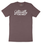 Officially Retired Ladies Short Sleeve Tee - Sangria Blackout