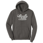 Officially Retired Let the Fun Begin Hoodie - Charcoal