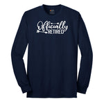 Officially Retired Long Sleeve Tee - Navy