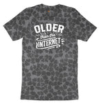 Older than the Internet Ladies Short Sleeve Tee - Black Leopard
