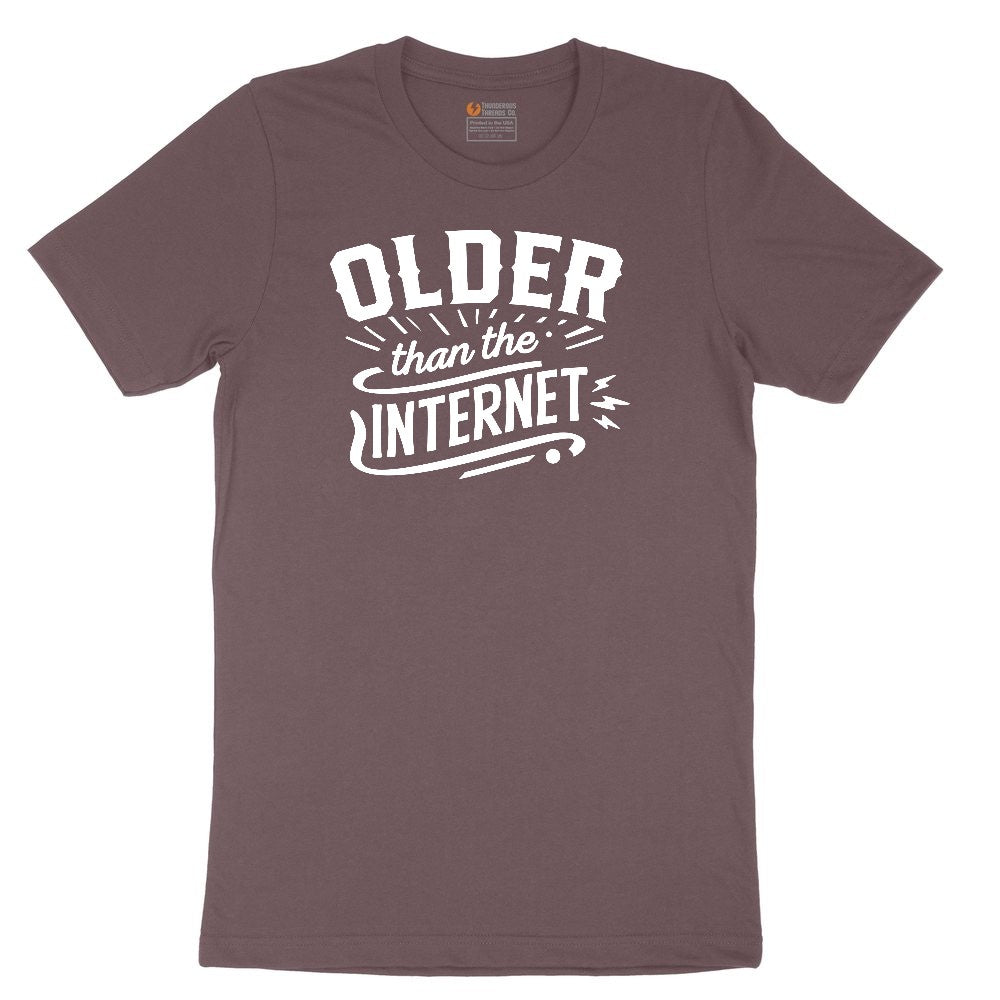 Older than the Internet Ladies Short Sleeve Tee - Sangria Blackout