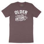 Older than the Internet Ladies Short Sleeve Tee - Sangria Blackout