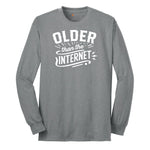 Older than the Internet Long Sleeve Tee - Athletic Grey