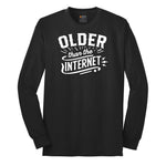 Older than the Internet Long Sleeve Tee - Jet Black