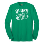 Older than the Internet Long Sleeve Tee - Kelly Green