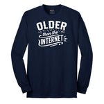 Older than the Internet Long Sleeve Tee - Navy