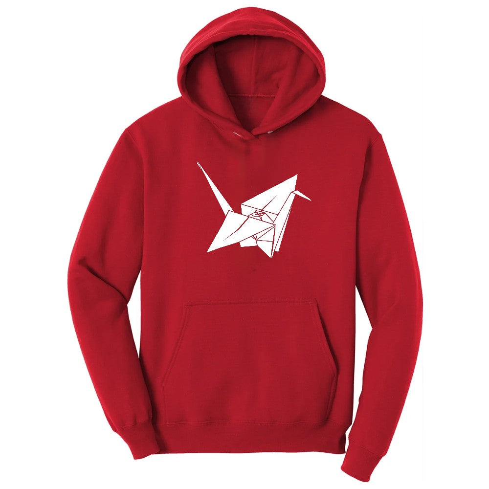 Origami Crane Hoodie - Red