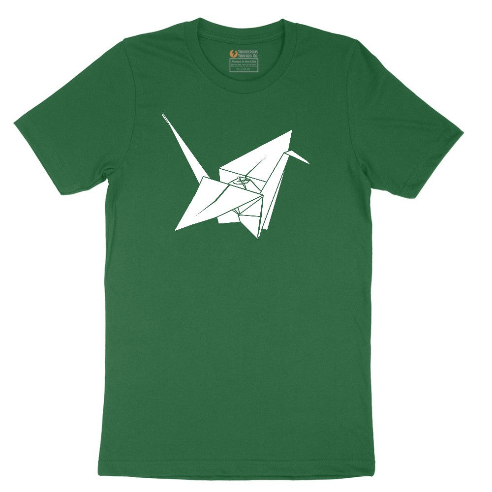 Origami Crane Short Sleeve Tee - Athletic Kelly
