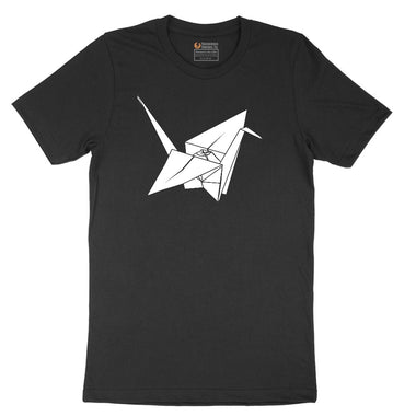 Origami Crane Short Sleeve Tee - Jet Black