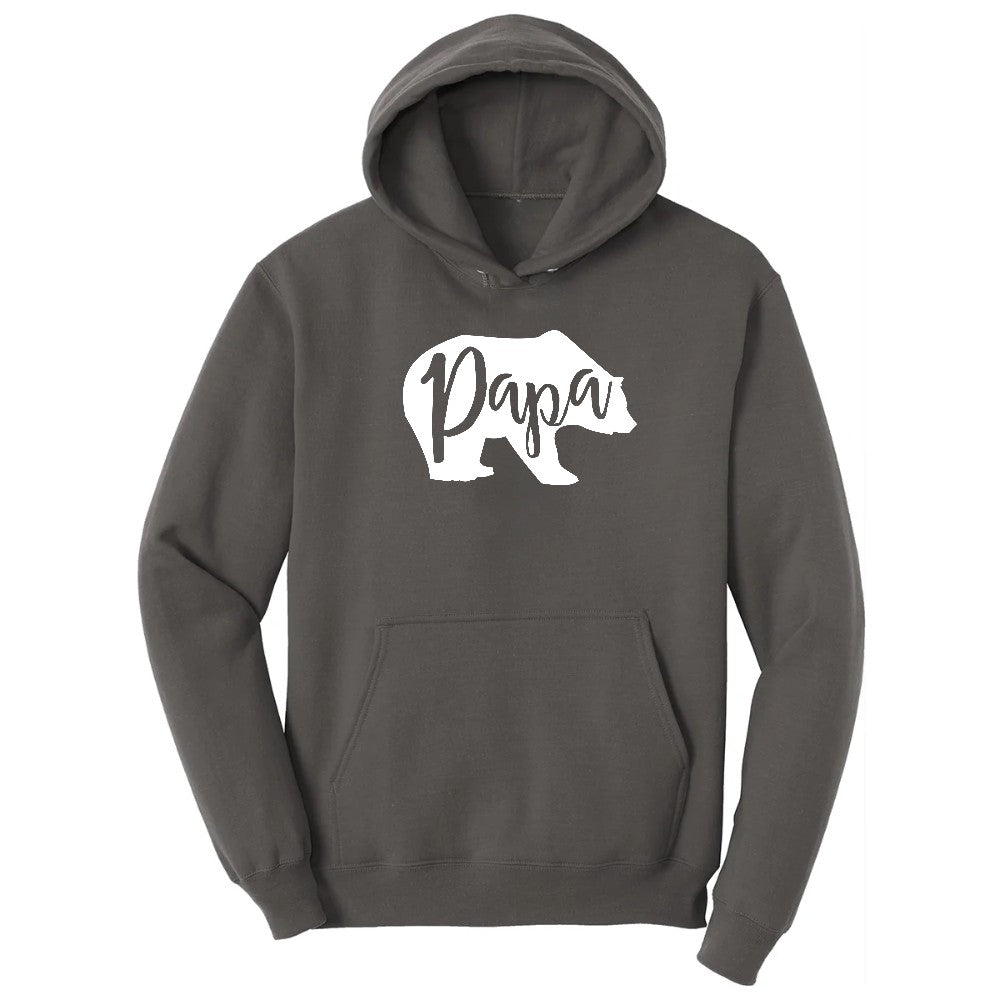 Papa Bear Hoodie - Charcoal