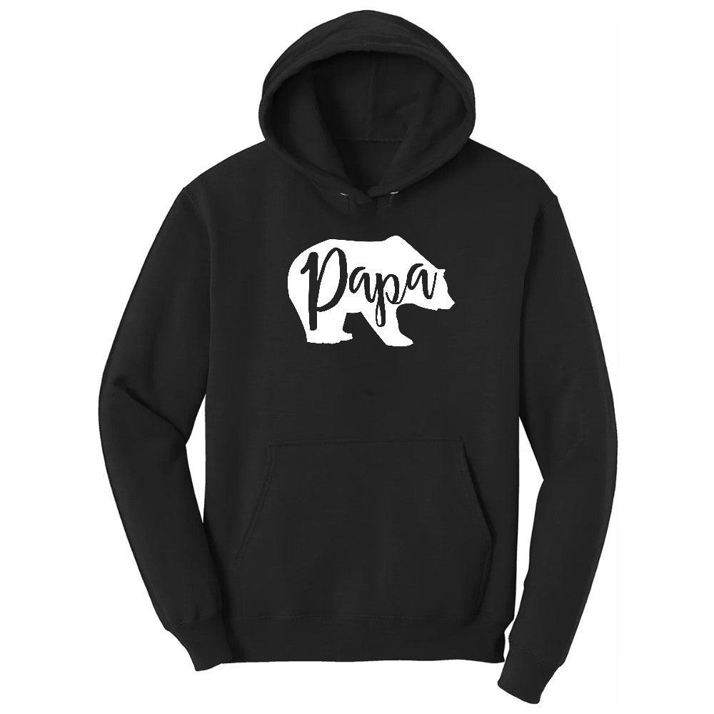 Papa Bear Hoodie - Jet Black