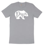Papa Bear Short Sleeve Tee - Athletic Heather Grey