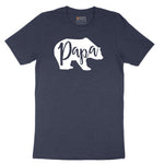 Papa Bear Short Sleeve Tee - Heather Navy
