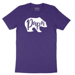 Papa Bear Short Sleeve Tee - Team Purple