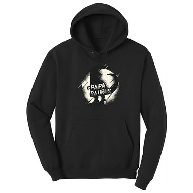 Papasaurus Hoodie - Jet Black