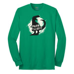 Papasaurus Long Sleeve Tee - Kelly Green