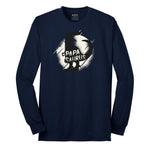 Papasaurus Long Sleeve Tee - Navy