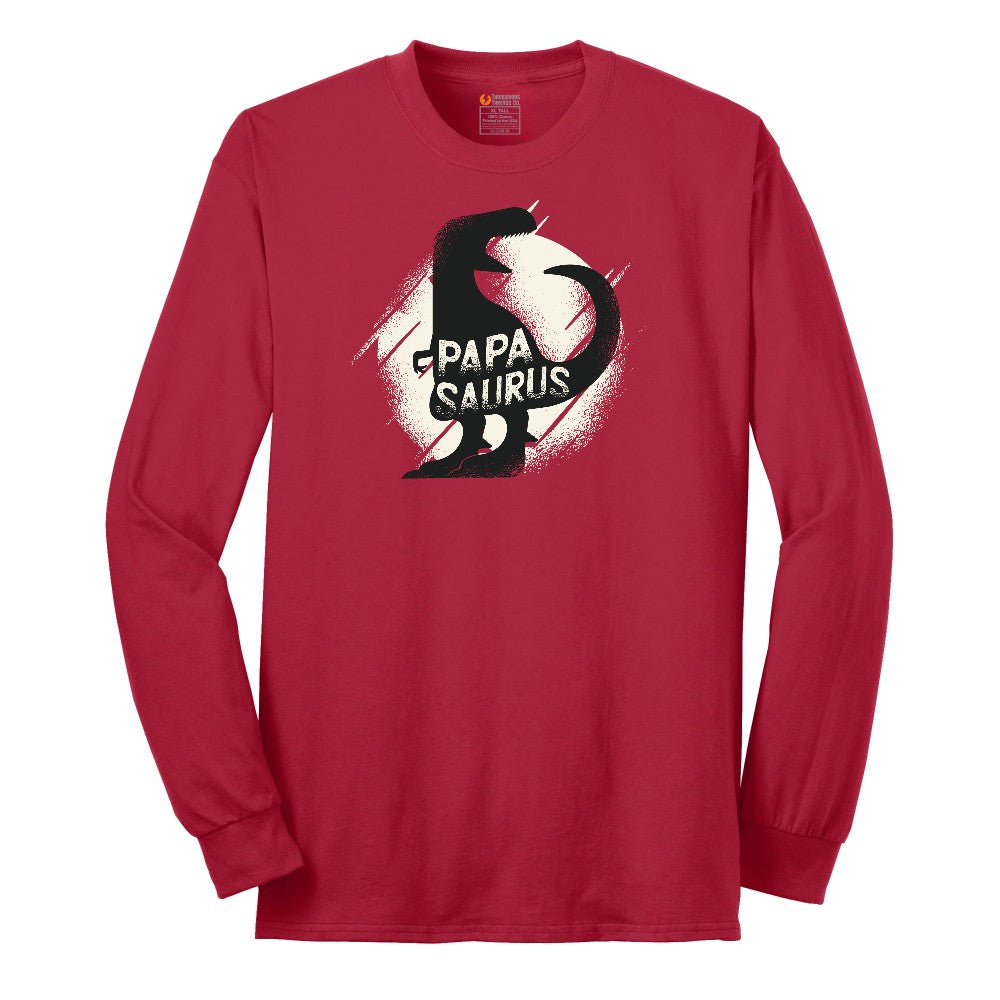 Papasaurus Long Sleeve Tee - Red