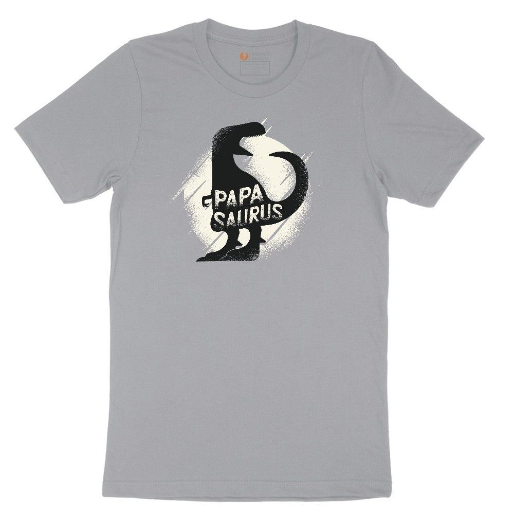 Papasaurus Short Sleeve Tee - Athletic Heather Grey