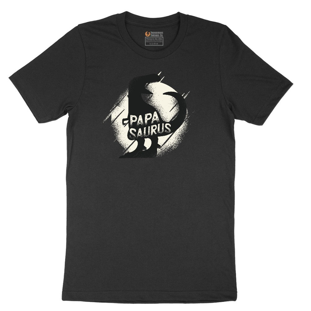 Papasaurus Short Sleeve Tee - Jet Black