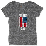 Patriot Day Ladies Curvy Tee - Black Leopard
