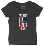 Patriot Day Ladies Curvy Tee - Black