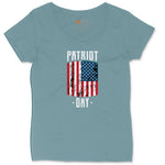 Patriot Day Ladies Curvy Tee - Surf Blackout