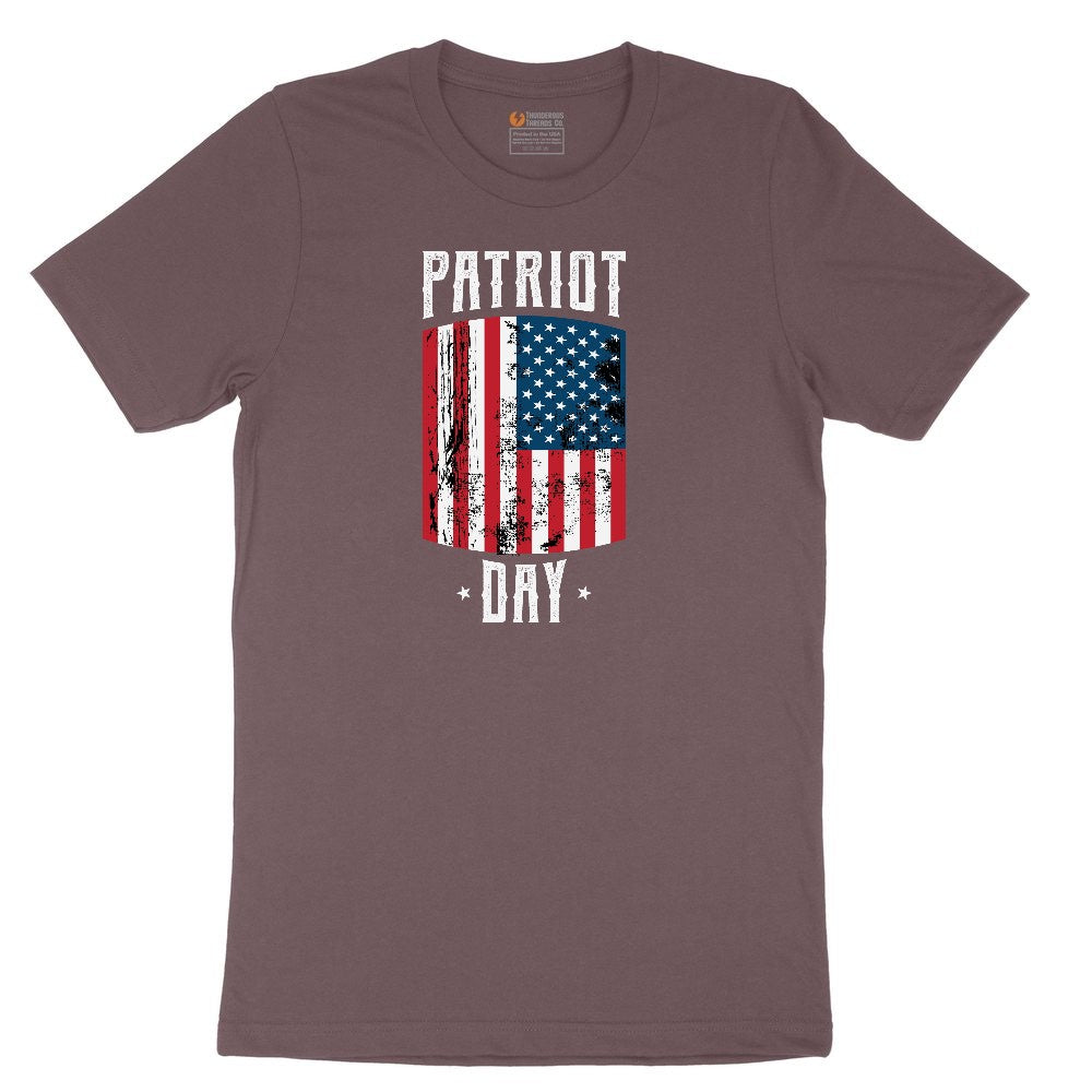 Patriot Day Ladies Short Sleeve Tee - Sangria Blackout