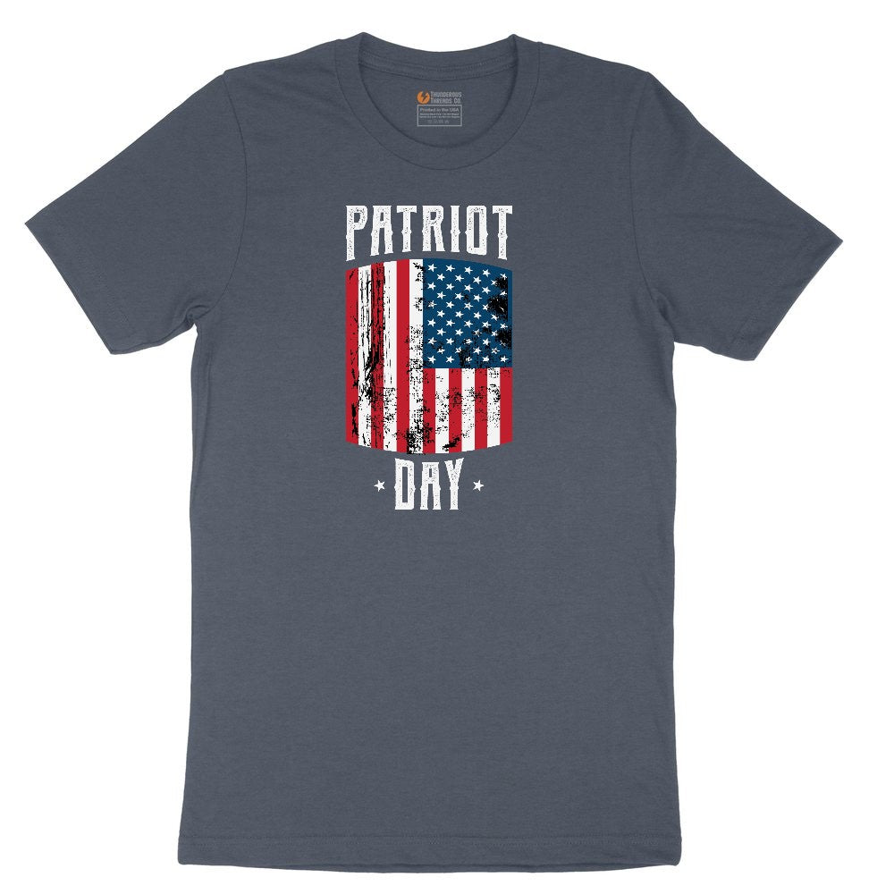 Patriot Day Youth Short Sleeve Tee - Heather Navy