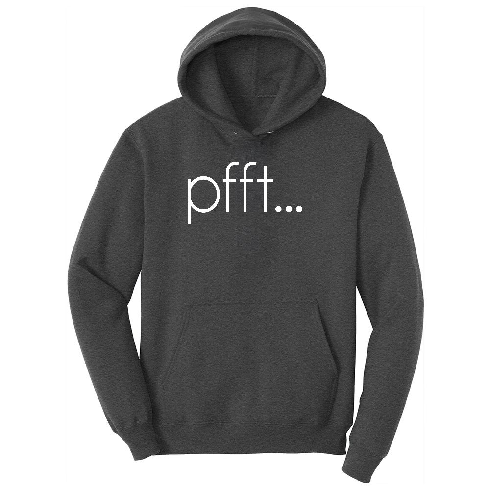 Pfft Ladies Hoodie - Dark Heather Grey