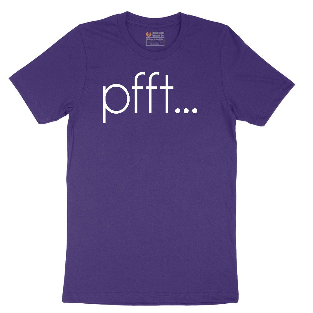Pfft - Mens & Ladies T-Shirt Short Sleeve Tee - Team Purple