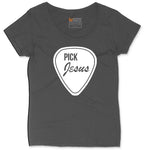 Pick Jesus Ladies Curvy Tee - Vintage Smoke