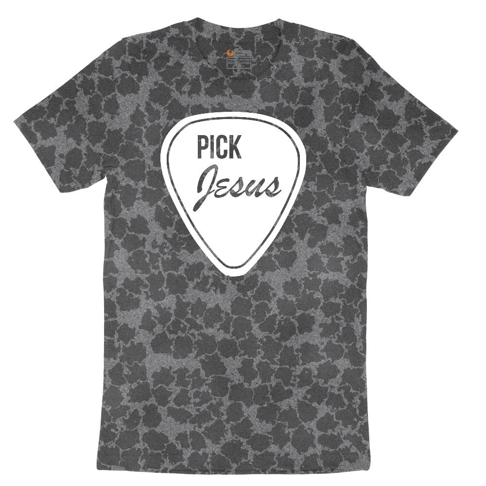 Pick Jesus Ladies Short Sleeve Tee - Black Leopard