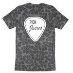 Pick Jesus Ladies Short Sleeve Tee - Black Leopard