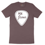 Pick Jesus Ladies Short Sleeve Tee - Sangria Blackout