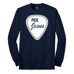 Pick Jesus Long Sleeve Tee - Navy